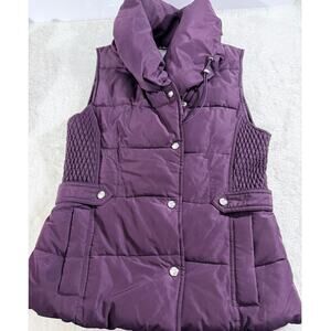 Marc New York Andrew Marc Quilted Puffer Purple Vest Womens Size S